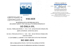 CSQ sistema qualità ISO 9001:2015 CSQ sistema qualità ISO 9001:2015